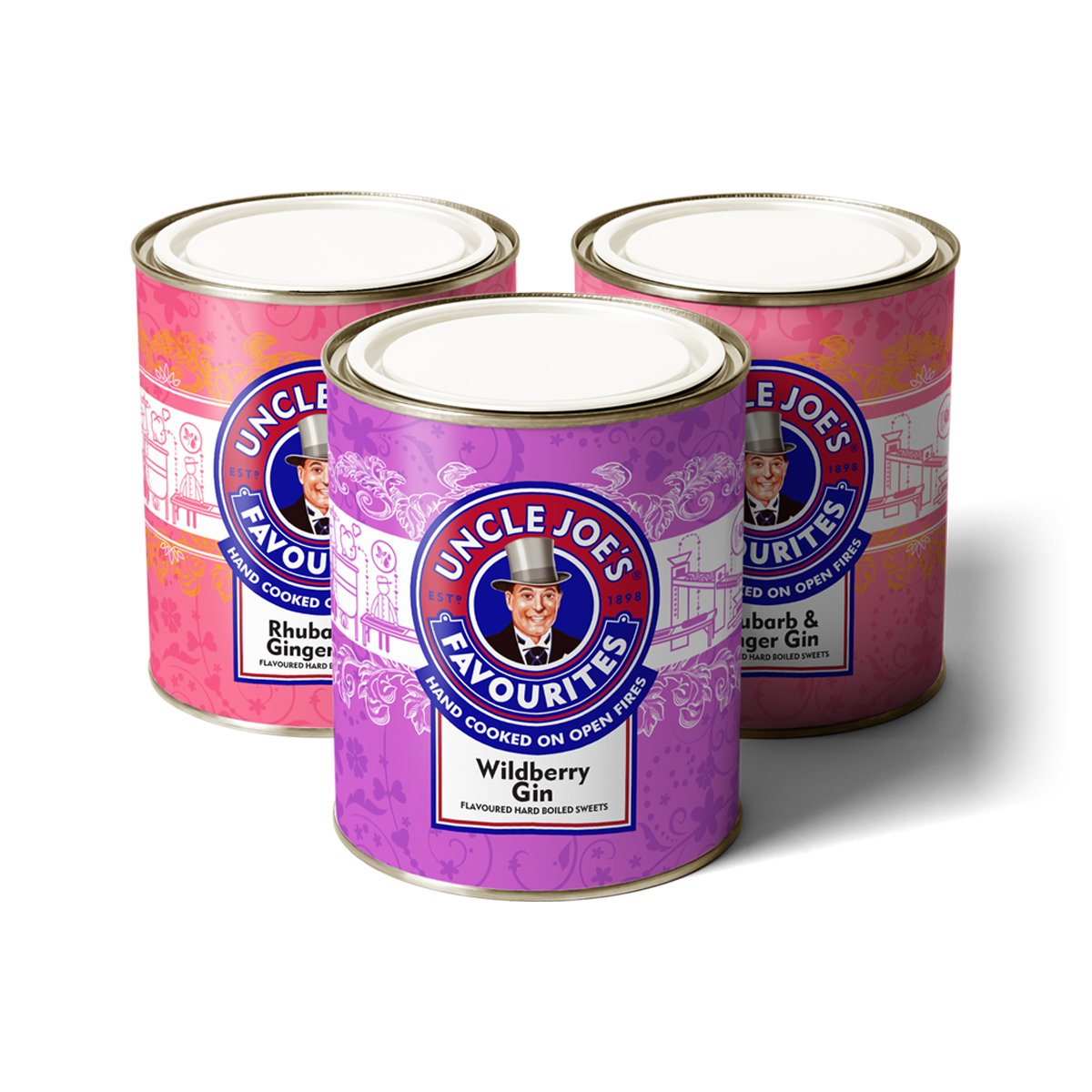 Uncle Joe's gin tin flavours